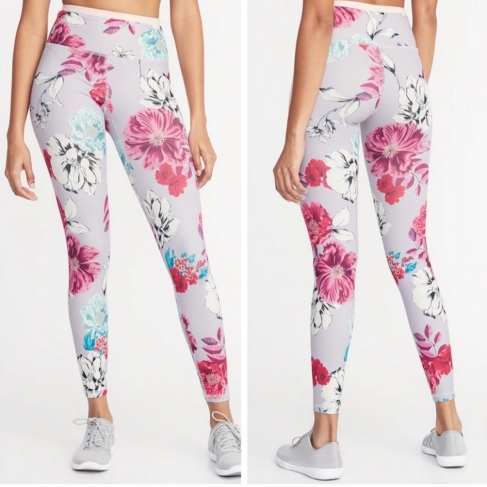 Old Navy Active Women's purple floral leggings